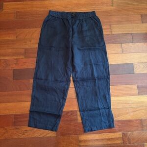 Quince Navy Linen Pants